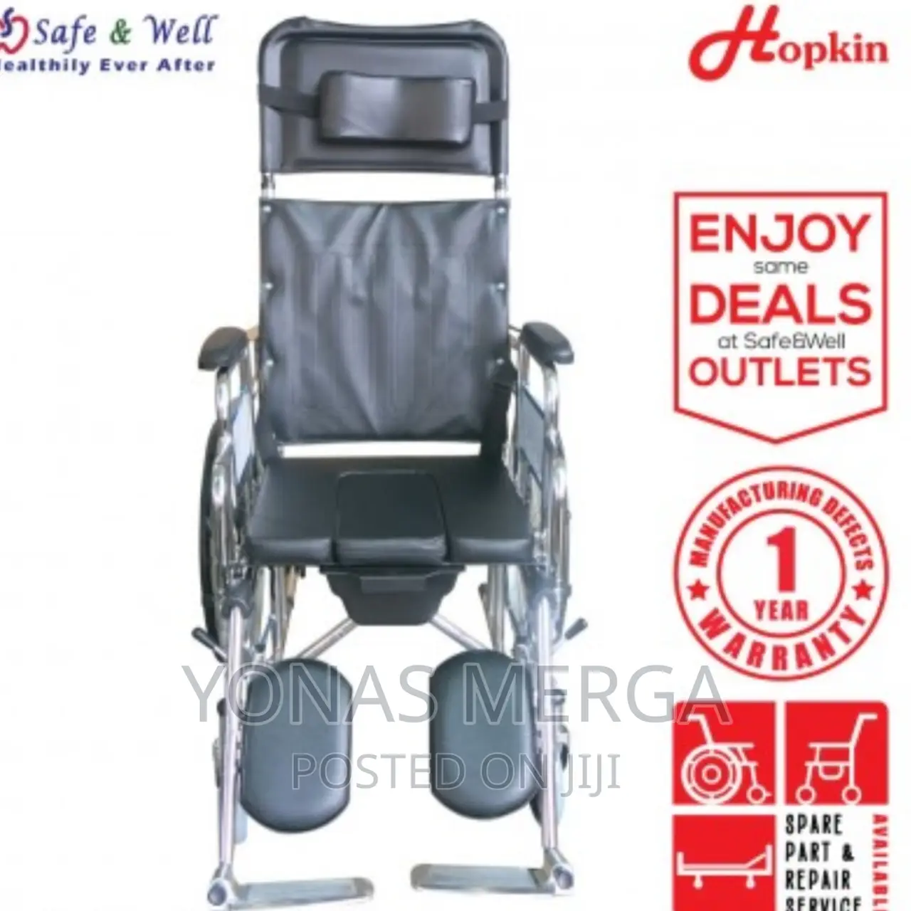 Sleeping Popo Wheelchair Anti-Tippers Elevating Leg Rests