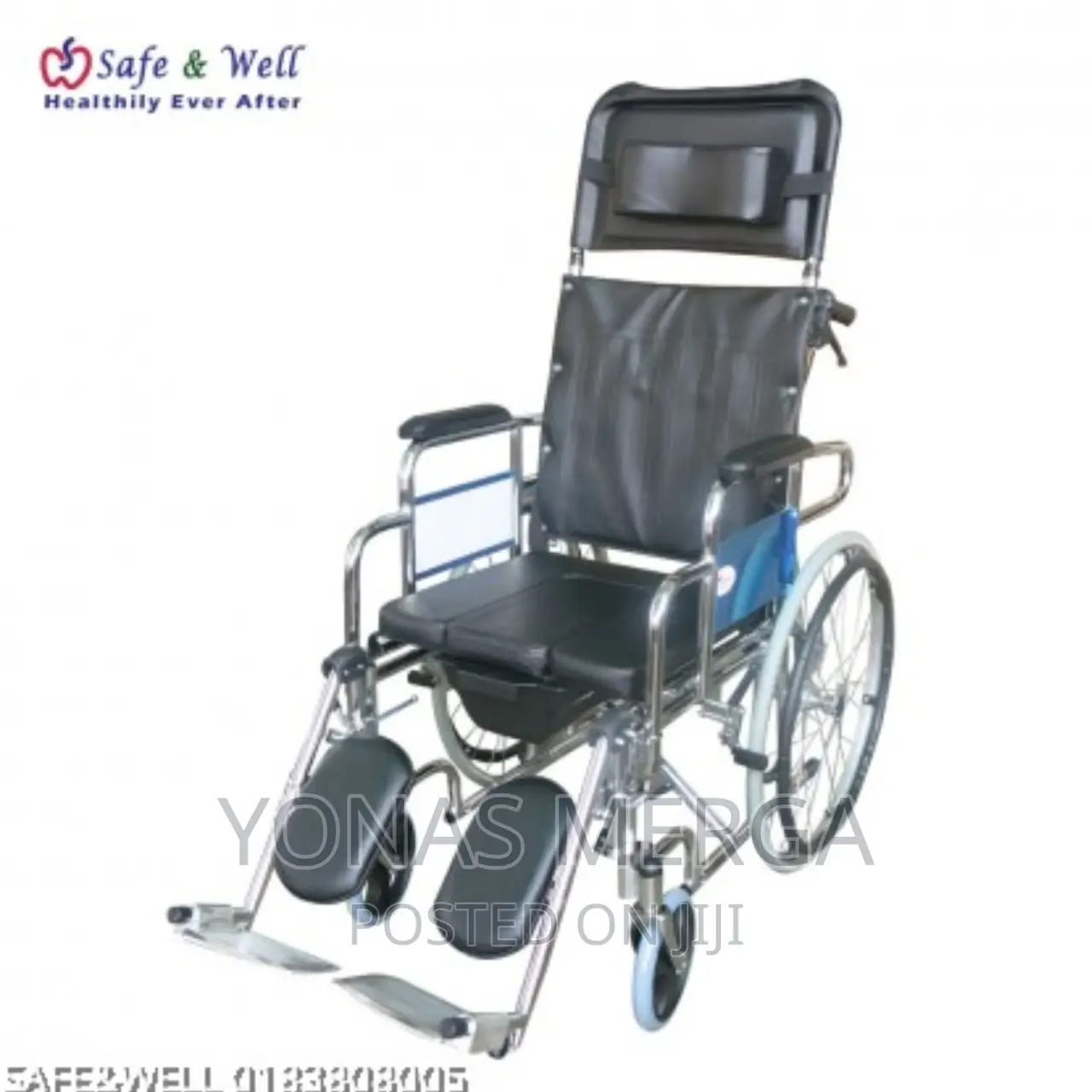 Sleeping Popo Wheelchair Anti-Tippers Elevating Leg Rests