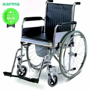 Photo - SW Health Care Portable Rolling Shower Wheelchair,PU Fabric