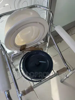 Photo - Bedside Commode Chair, Portable Toilet, Supports Bariatric