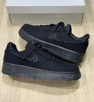 Master Quality | Nike Airforce | Af1 | Stussy | Triple Black