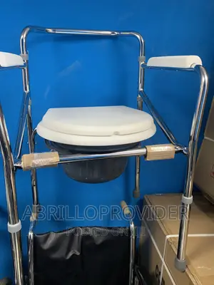 Commode Bucket 5 Height Adjustable Toilet Stool for Elderly