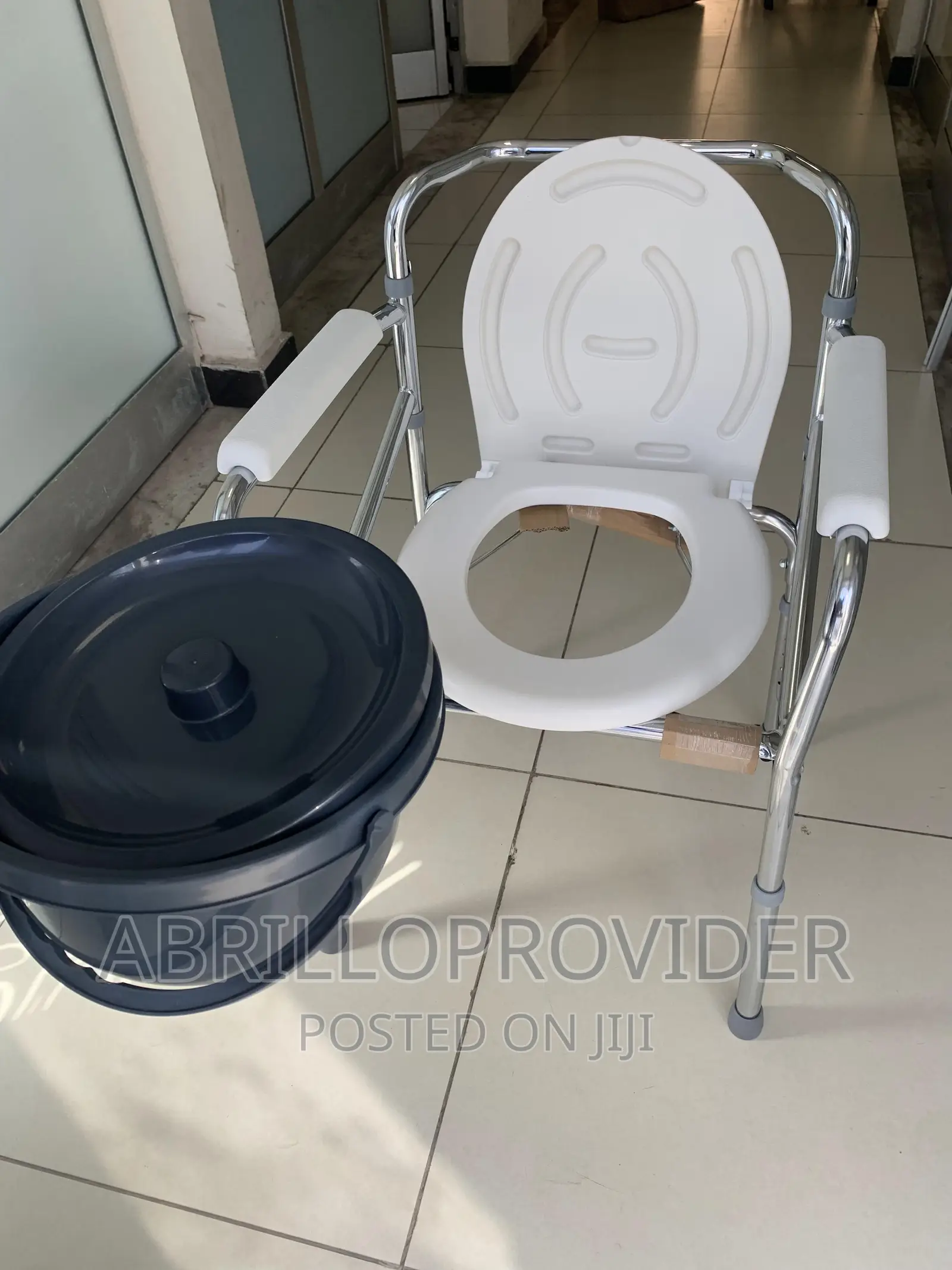 Folding Commode Chair>Elderly Toilet Chair<Lightweight