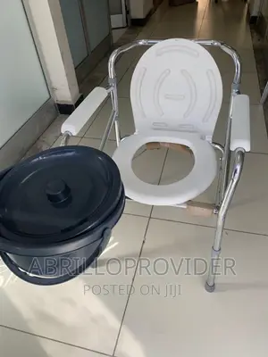 Folding Commode Chair>Elderly Toilet Chair<Lightweight