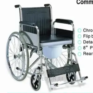 Toilet Wheelchair,M-Care Foldable Wheelchair-681 Commode