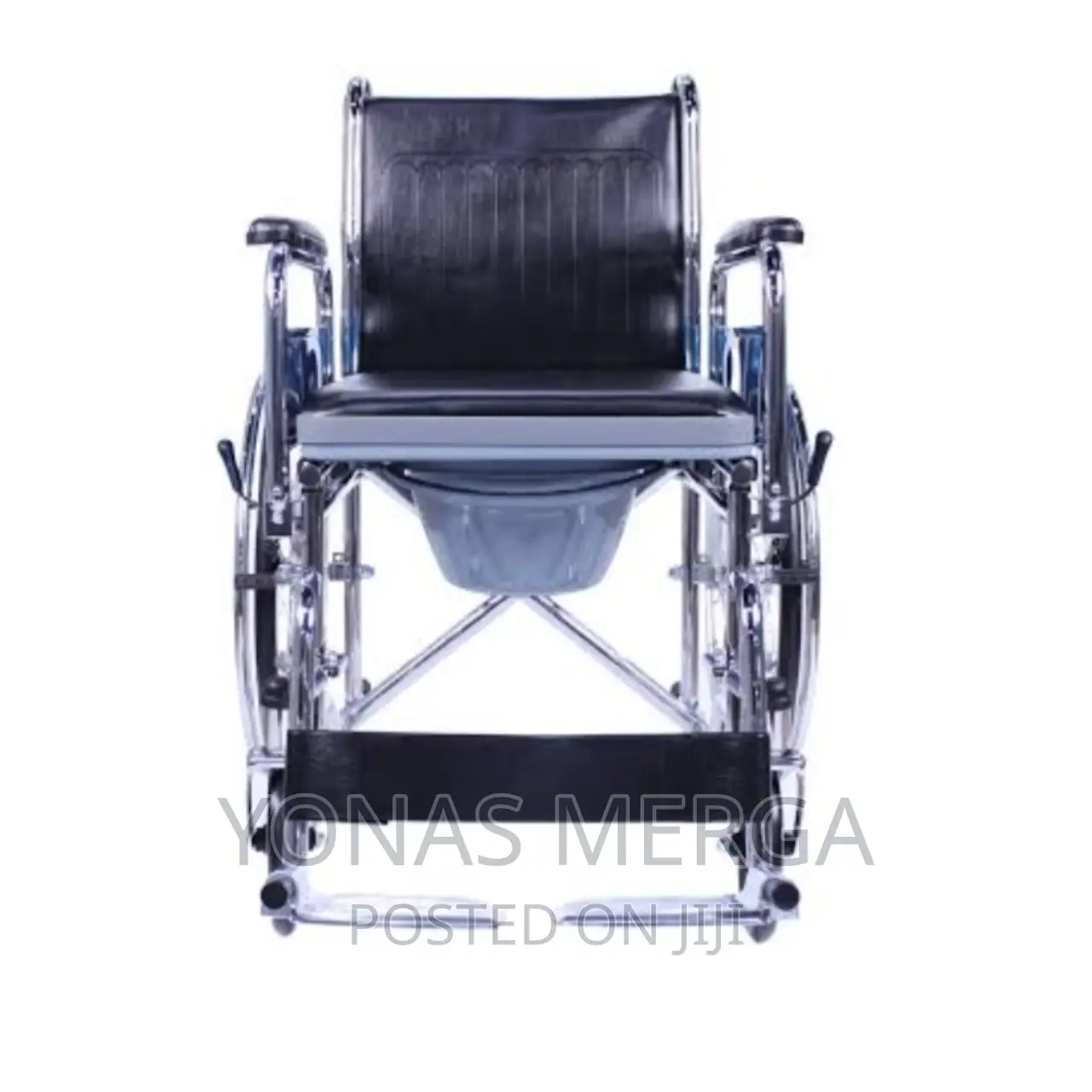 Easycare Foldable Standard Steel Commode Wheelchair - EC608F