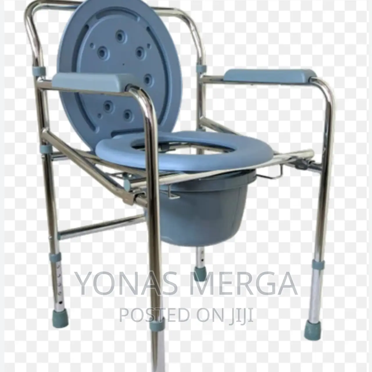 Toilet Chair Bottom Tips Are Made of Anti-Slip Rubber