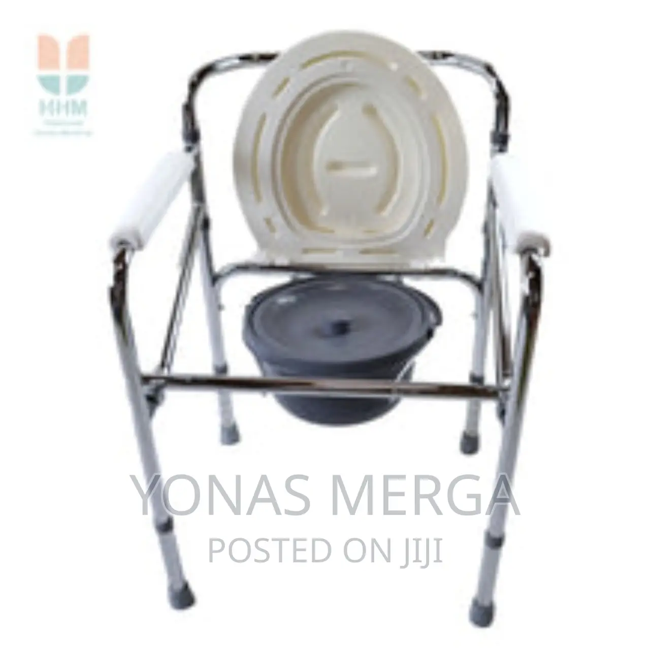 Toilet Chair Bottom Tips Are Made of Anti-Slip Rubber