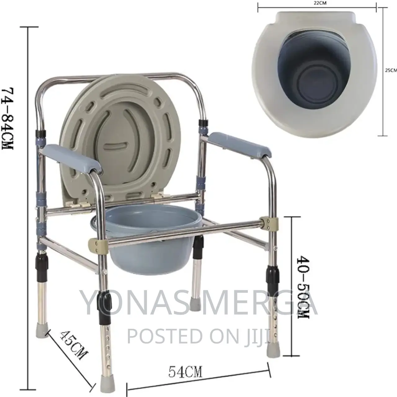 Commode Shower Chair Seat 603 With Seat With Armrests