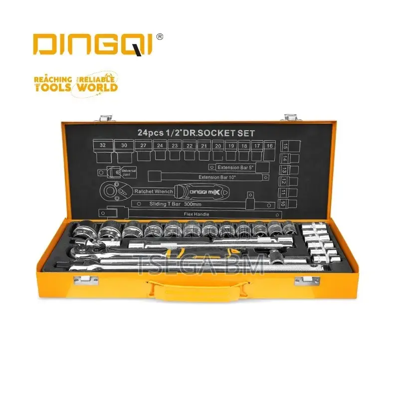 24 ፒስ ጆደር 24 Pieces Socket Wrench Set