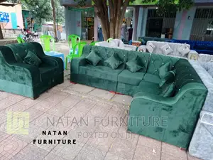 Sofa L Shape Made of Wooden Material and Withe High Quality