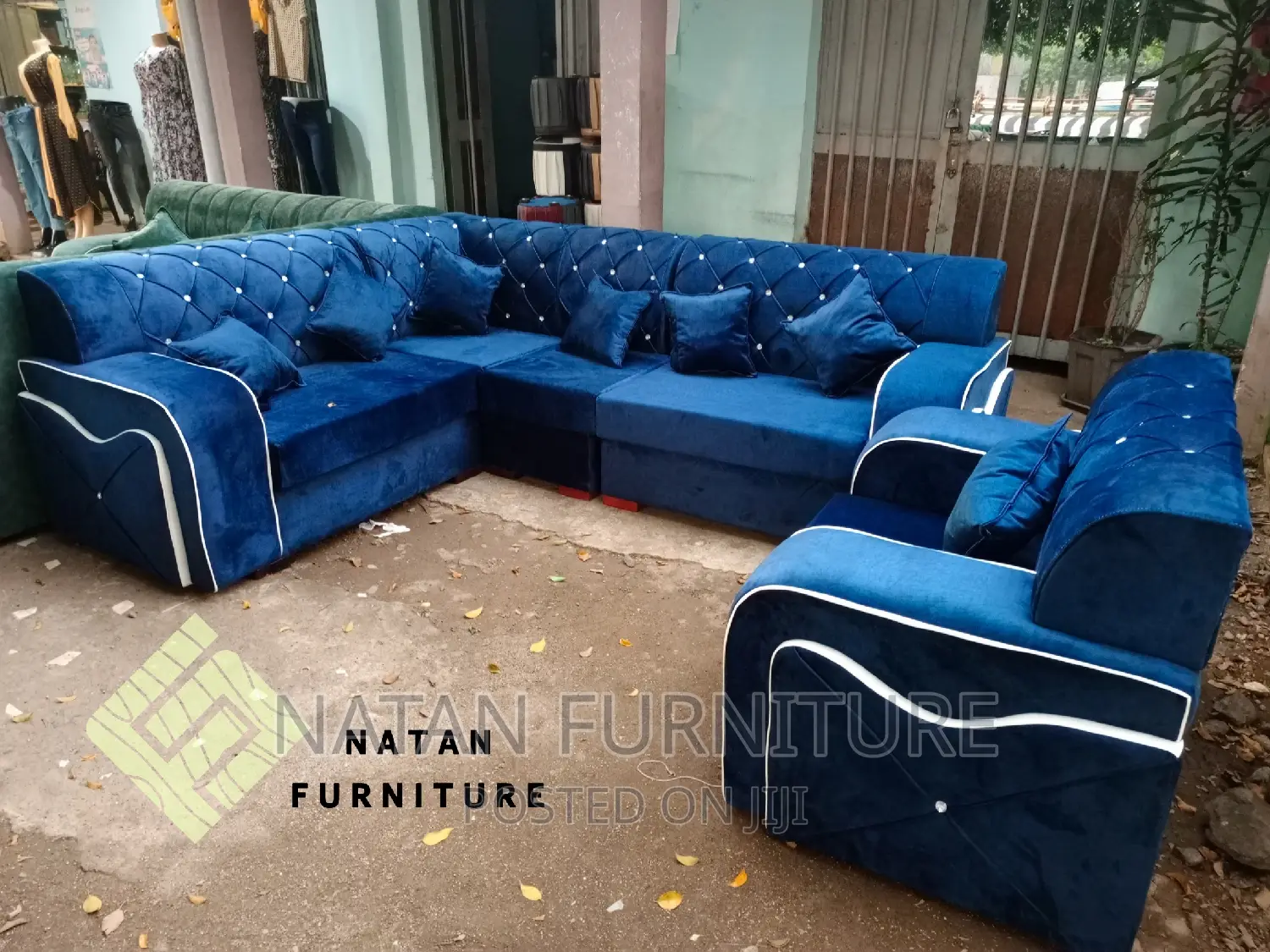 L - Shaped Corner Sofa Made of Wooden Mterial W Good Quality