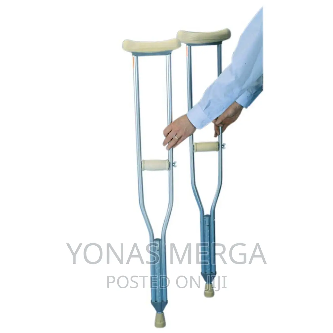 Crutches Sets as New Height Adjustable Aluminium Crutches