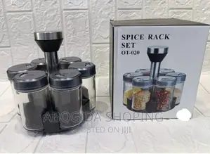 Photo - Spice_rack_set 
ተሽከርካሪ የቅመም ማስቀመጫ ጠርሙሶች