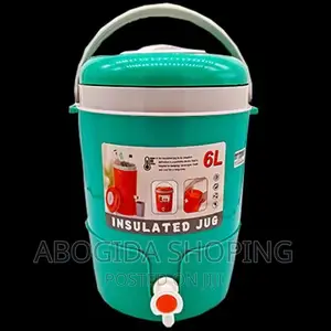 Insulated Jug 6liters With Pitcher and 4 Cups With Ice