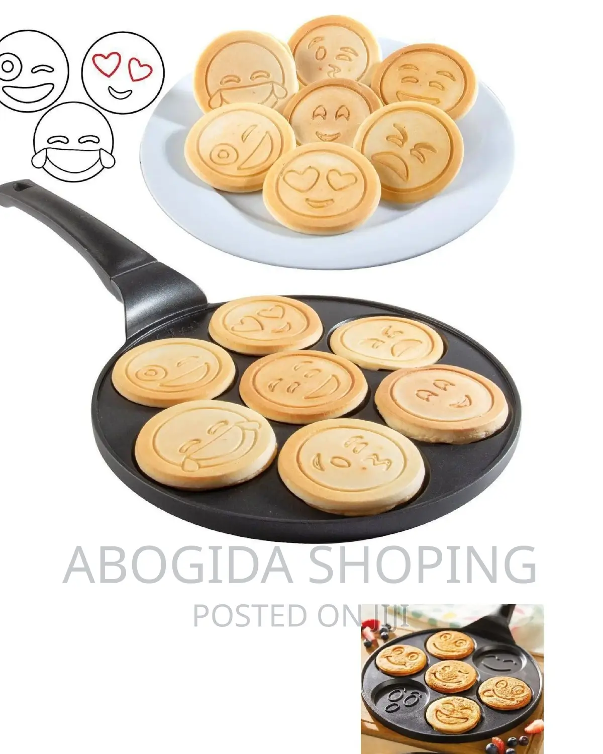 Smiley Face Non Stick Pancake Pan