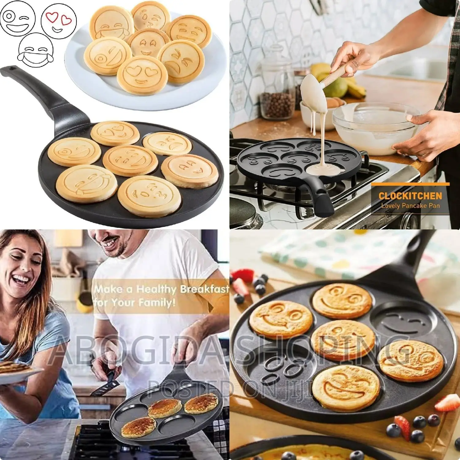 Smiley Face Non Stick Pancake Pan