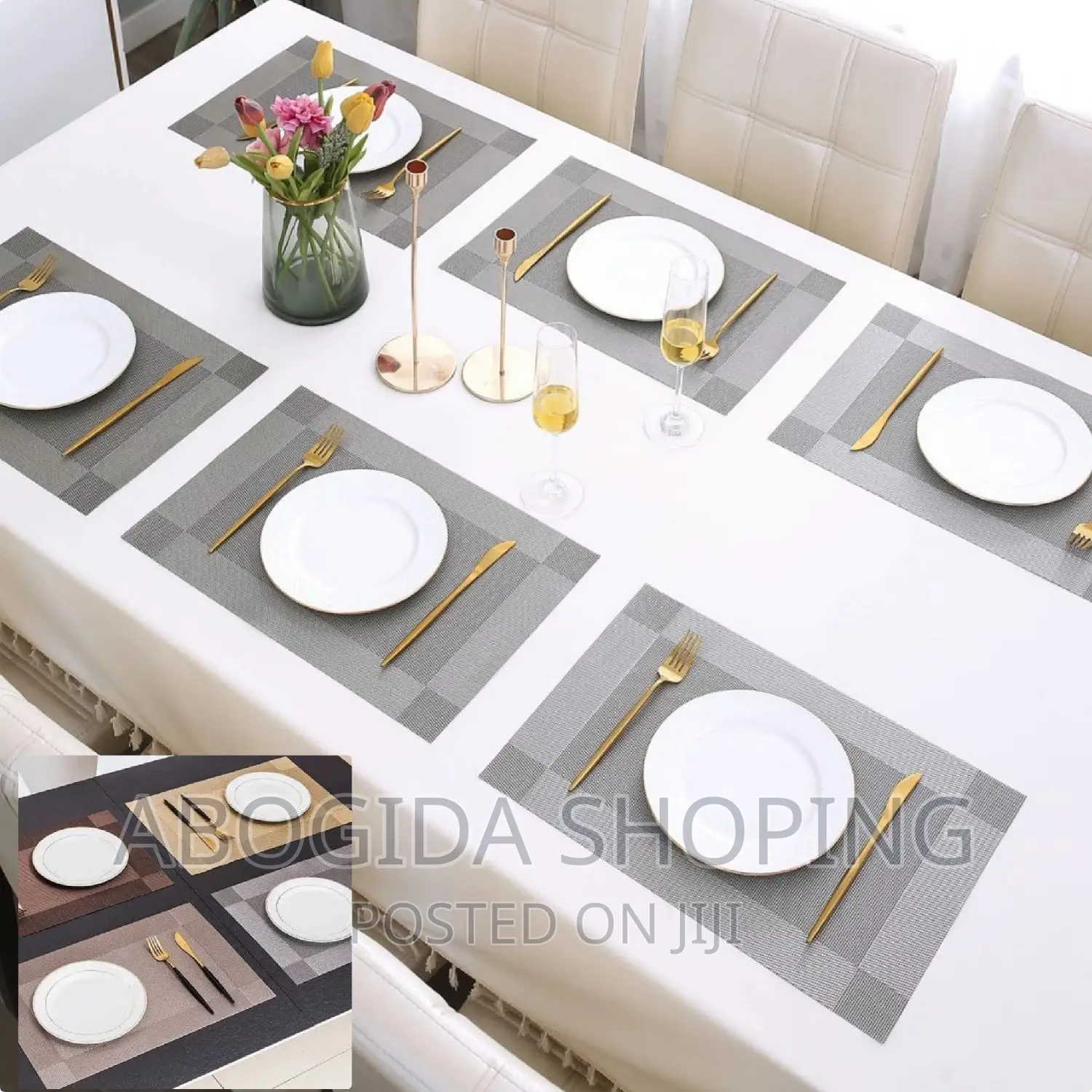 6 PCS Washable Table Mats