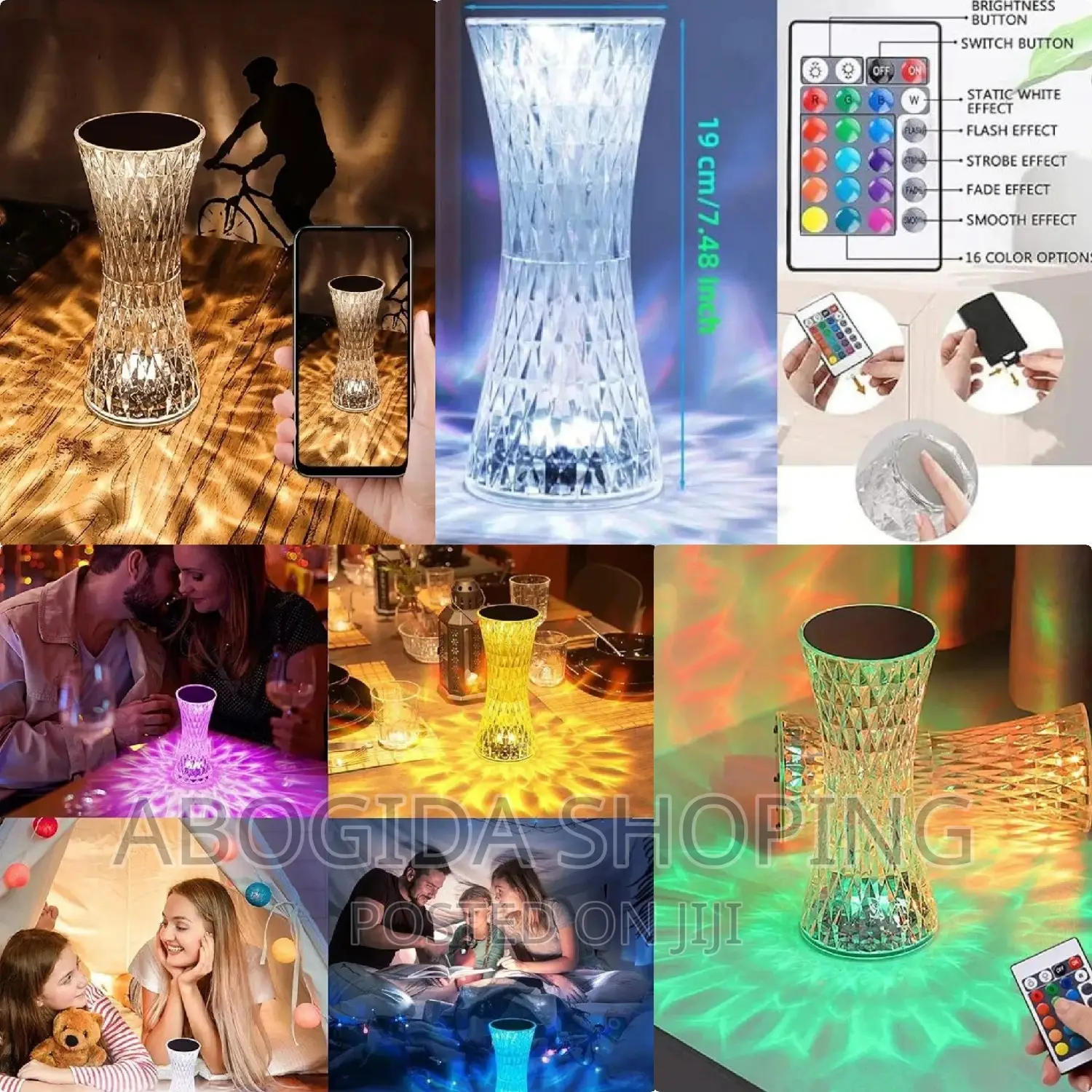 Rose Diamond Table Lamp
የቤታችንን ውበት የሚያደምቅ ROSE Table Lamp