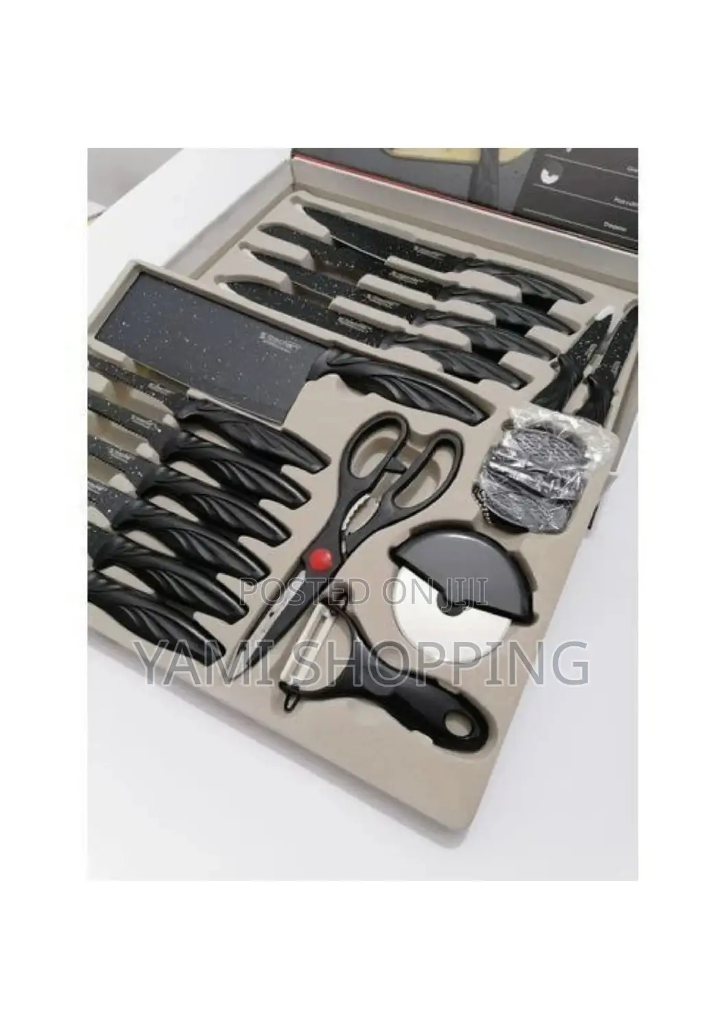ልዩ የበዓል ስጦታ ከ ልዩ የበዓል ቅናሽ ጋ 18pcs Stainless Steel Knife Set