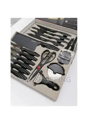 ልዩ የበዓል ስጦታ ከ ልዩ የበዓል ቅናሽ ጋ 18pcs Stainless Steel Knife Set
