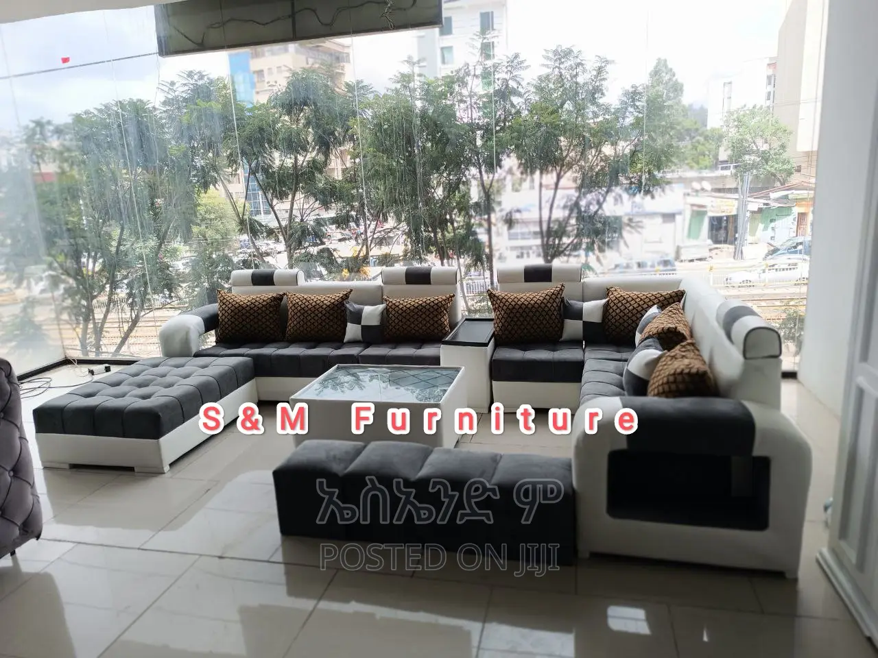 U Shaped Sofa With Table