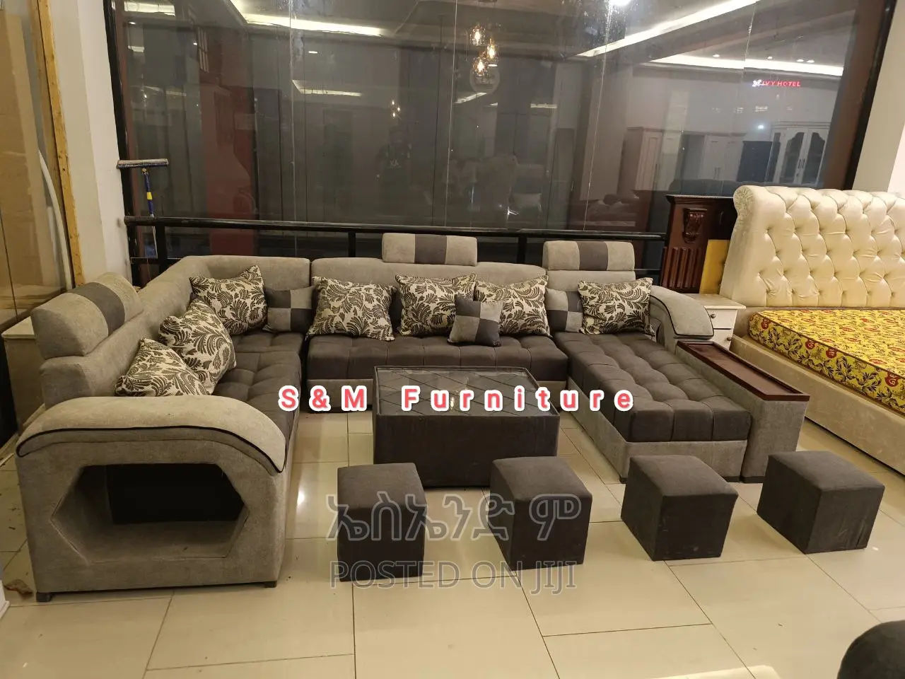 U Shaped Sofa With Table