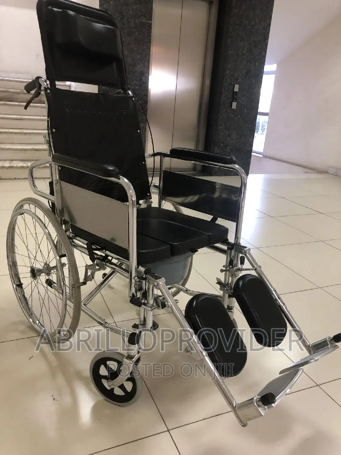 Pull Down Leag Wheelchair|Commode Wheelchair|Wheelchair