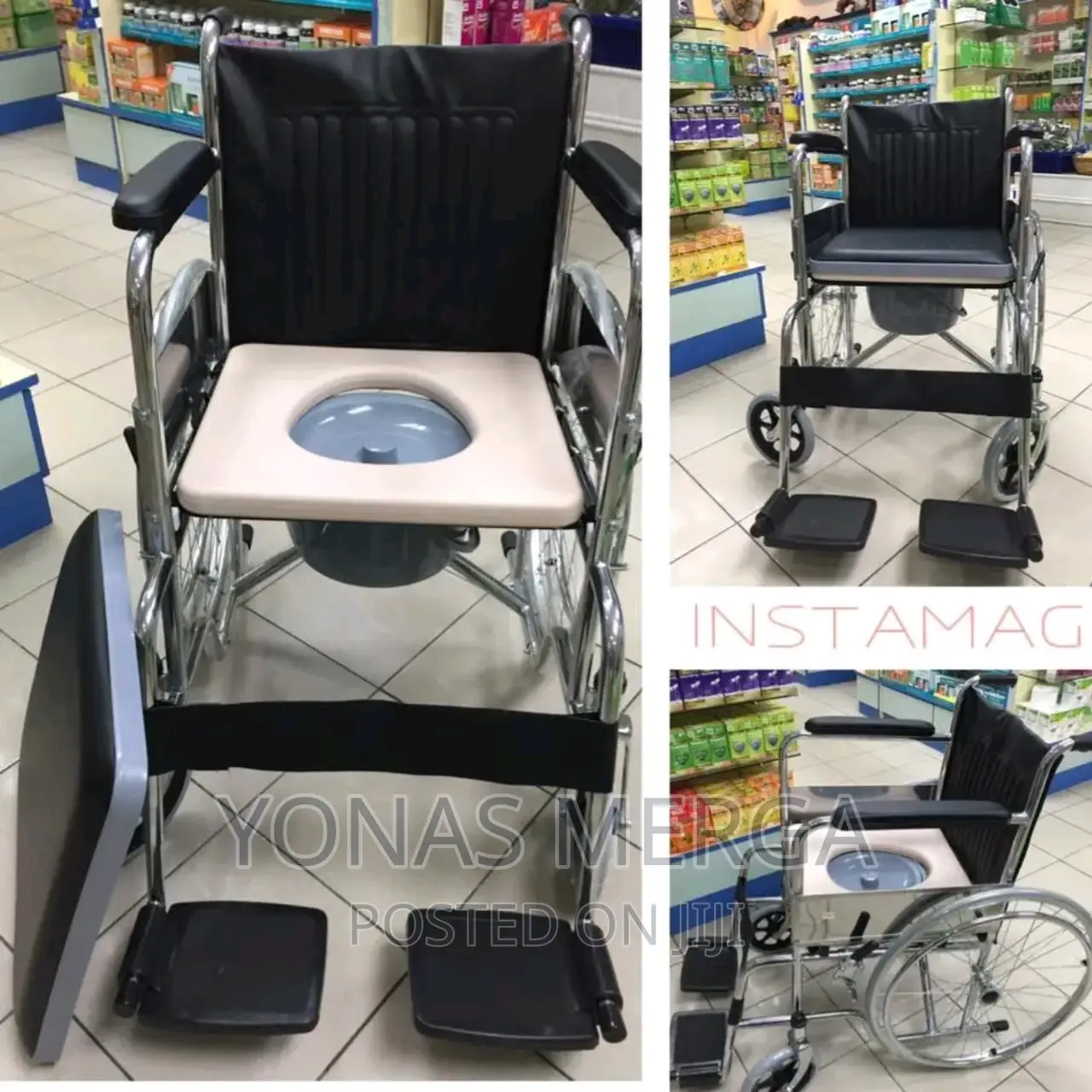 Popo Wheelchair MO 809EJ Standard Wheelchair With Hand Brake