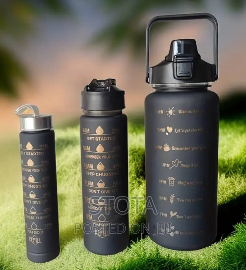 3 In 1 Motivational Water Bottles 3pcs In 1