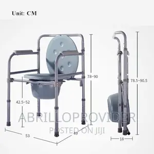Commode Chair, Raised Toilet Seat, Toilet Safety Rails, Heig