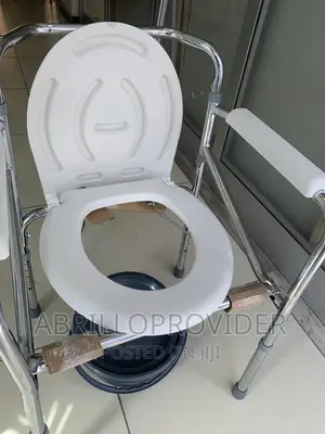 Commode Toilet Chair, Heavy Duty Steel Medical Folding