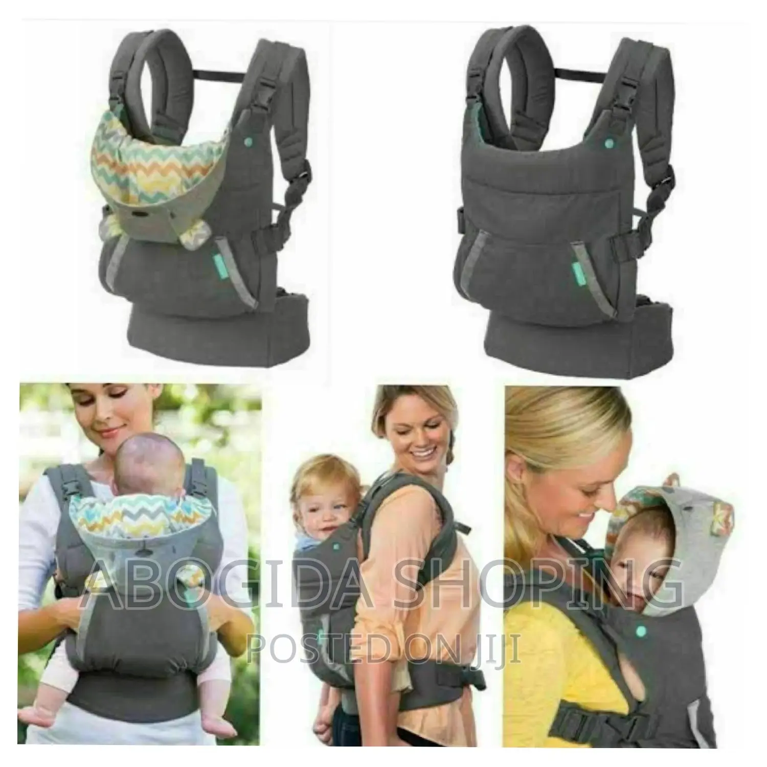Infantino Baby Carrier (ባለ ኮፍያ)