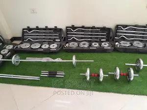 55 Kg ዳምቤላን ባርቤል