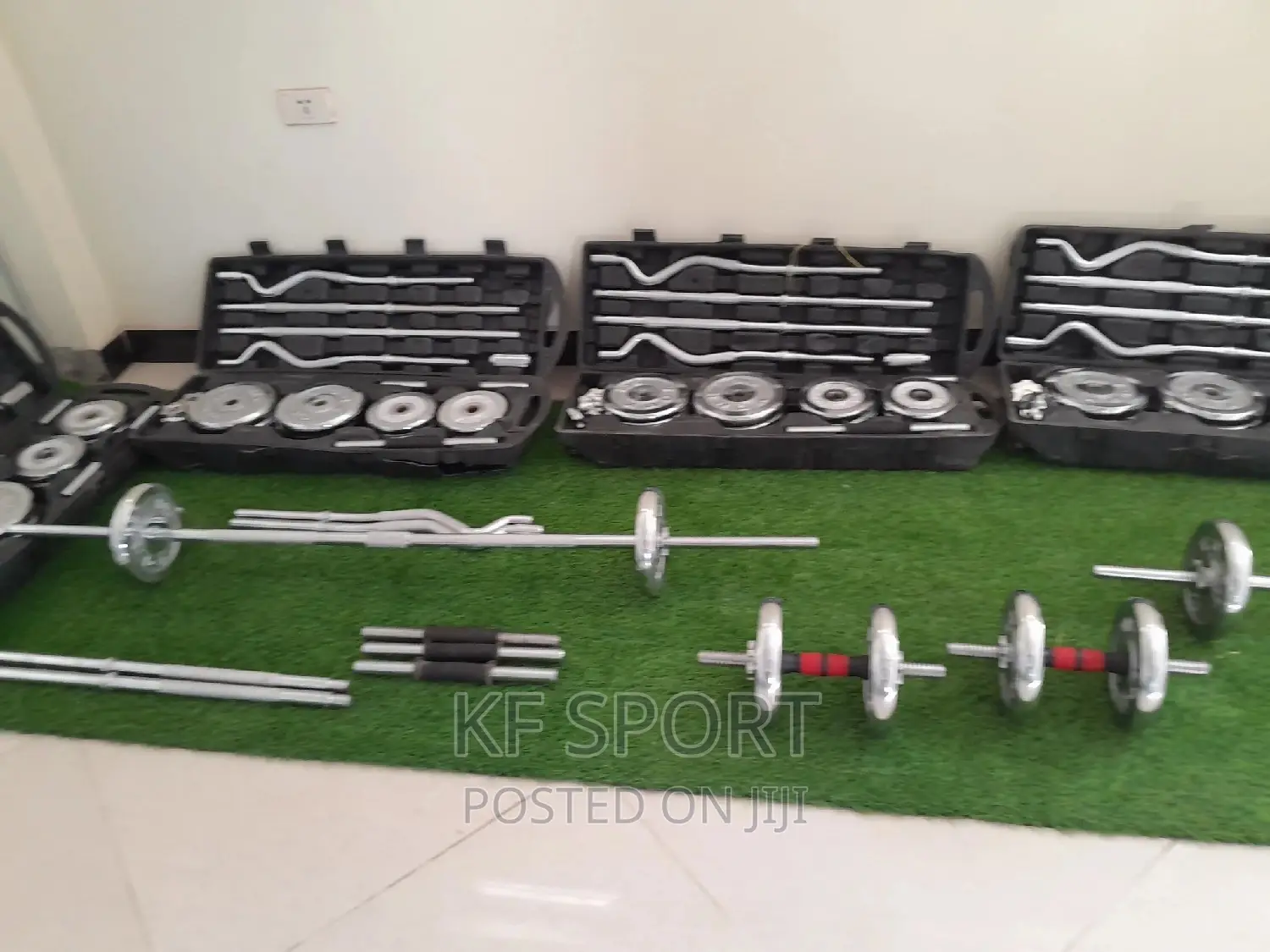 55 Kg ዳምቤላን ባርቤል