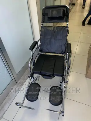 Commode Wheelchair MHL-1006, Reclining Manual Wheelchair