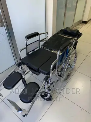 Commode Wheelchair MHL-1006, Reclining Manual Wheelchair