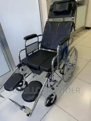 Highbackrest Foldable Commode Wheelchair