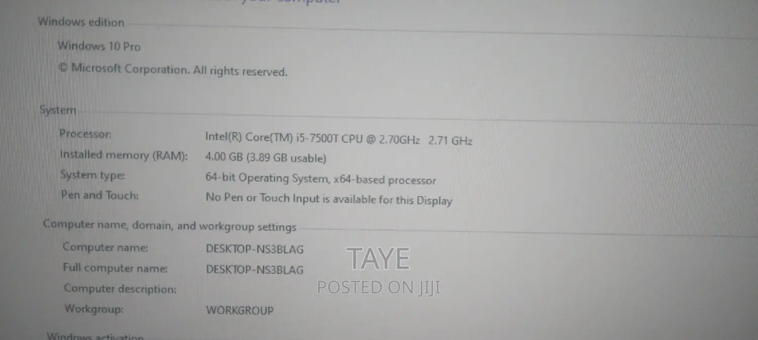 New Desktop Computer Dell OptiPlex 3050 4GB Intel Core I5 HDD 500GB