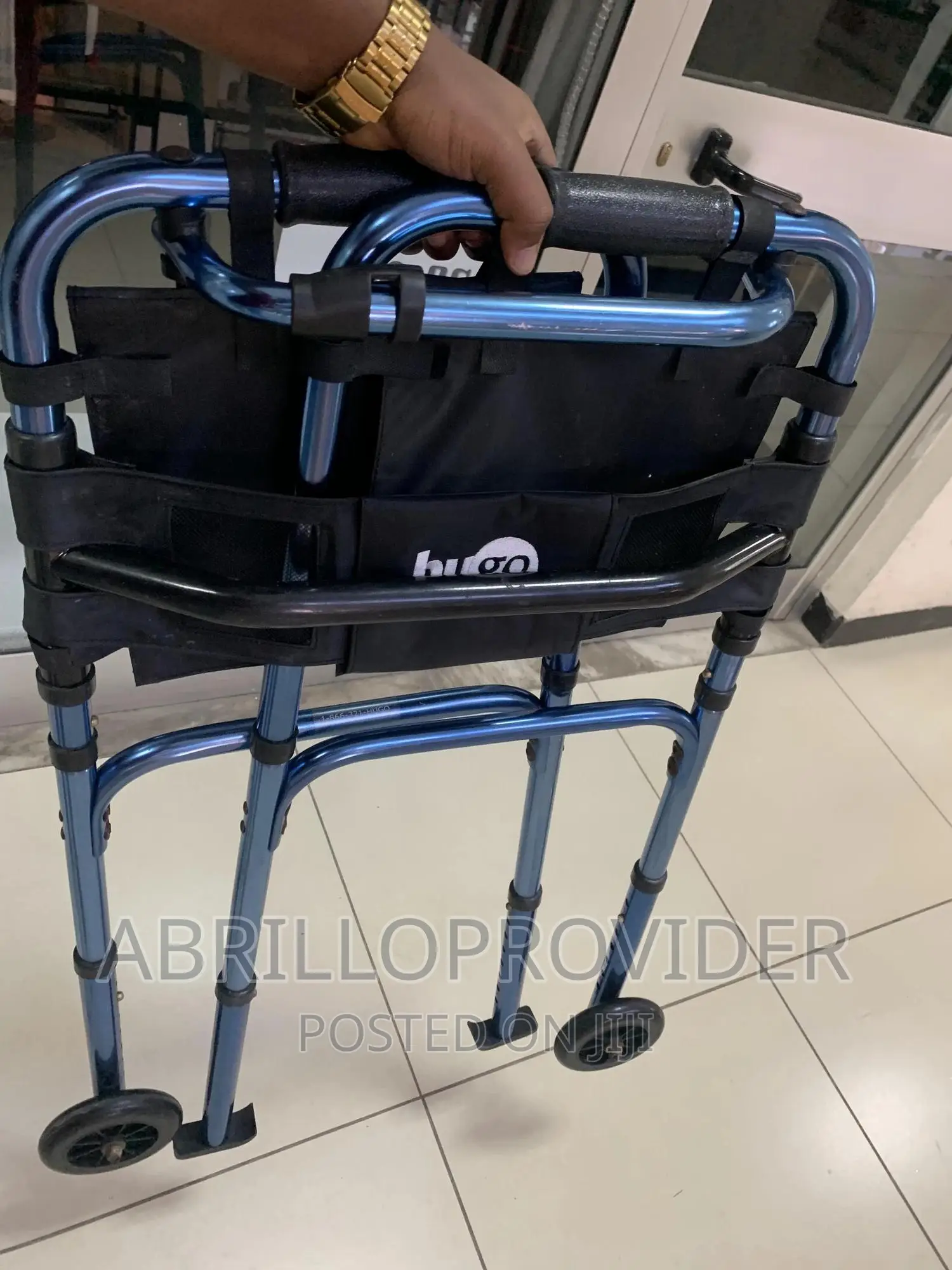 MEDITIVE Aluminum Light Weight Folding Walker for Adults And