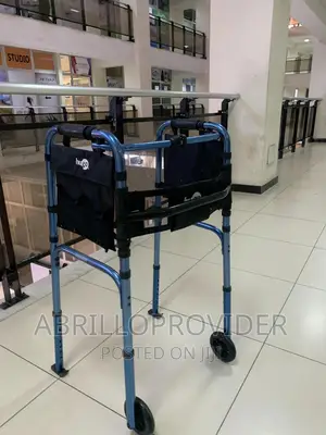 Folding Walkers With Wheels, Aluminum, 32 in to 39 In, 350 L