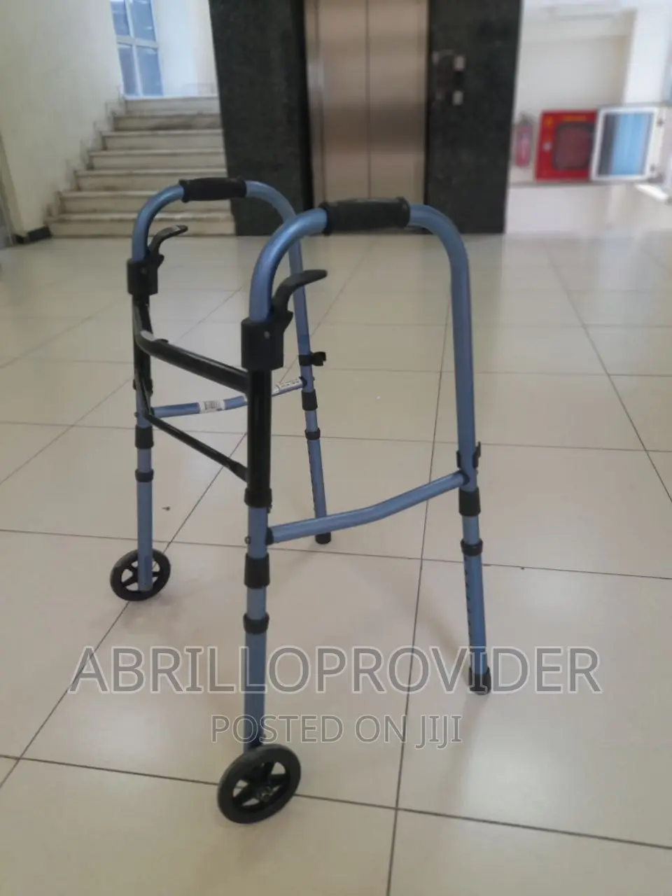 USED Folding Medical Patient Walker With Wheel