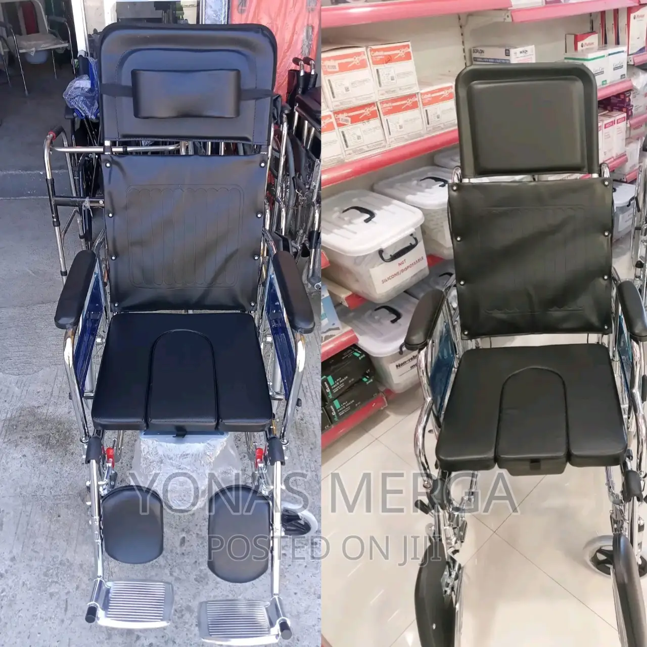 Easy Sleeping Wheelchair Toilet Commode R654LG Wheelchair