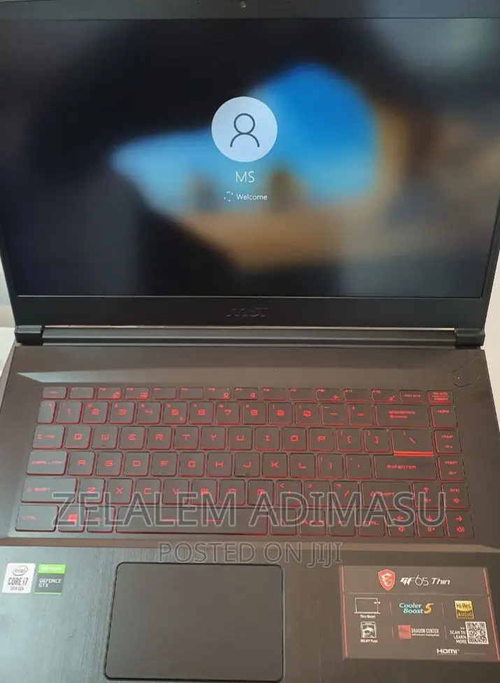 New Laptop MSI Pulse GL66 8GB Intel Core I7 SSD 512GB