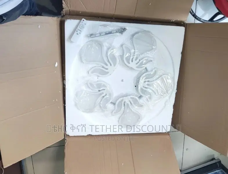 LED Dimmable Flower Shape Light ከውጪ የገባ የጣራ መብራት ጌጥ 70by70cm