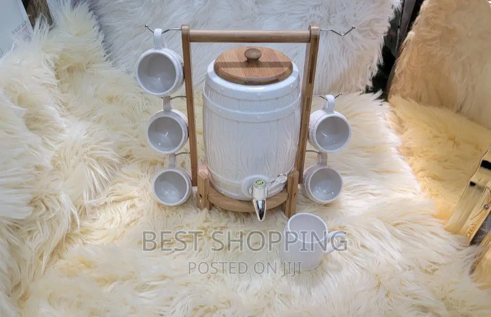 Beauty Set ሴራሚክ ጃግ ከ6 ሲኒ ጋር