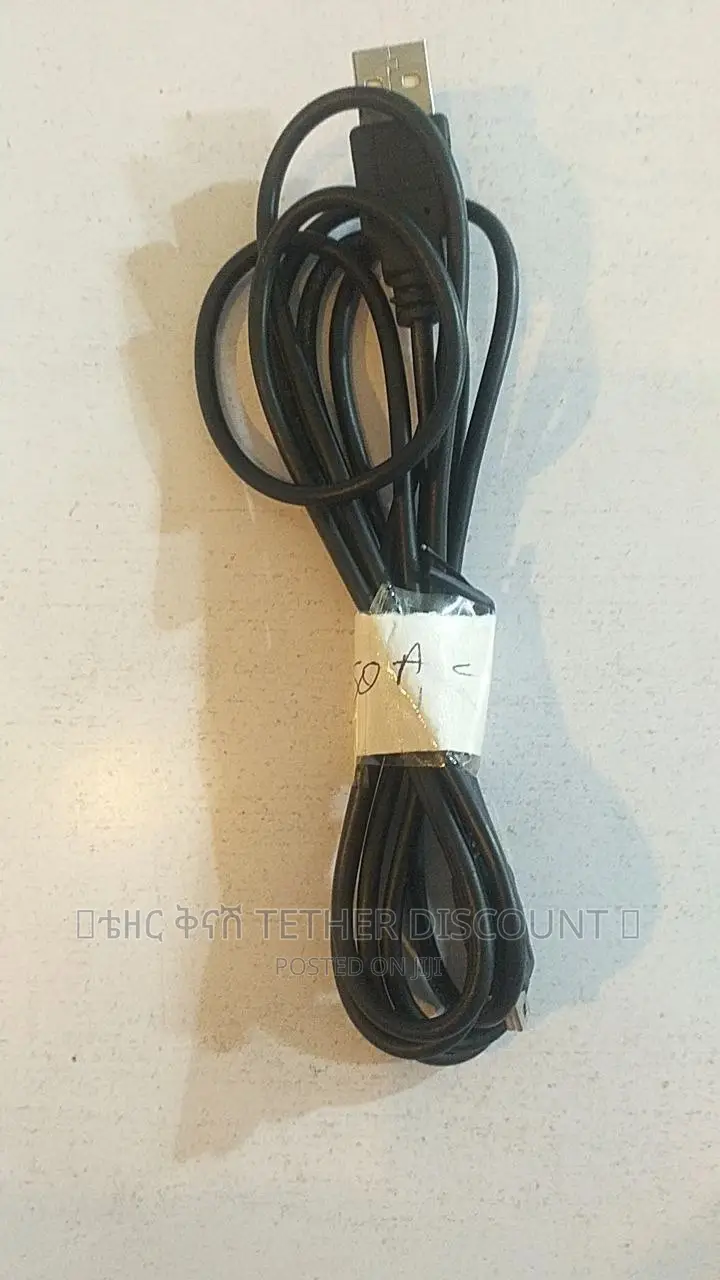 USB 2.0 to Mini-B Fast Charging USB Cable የስልክ ቻርጀር