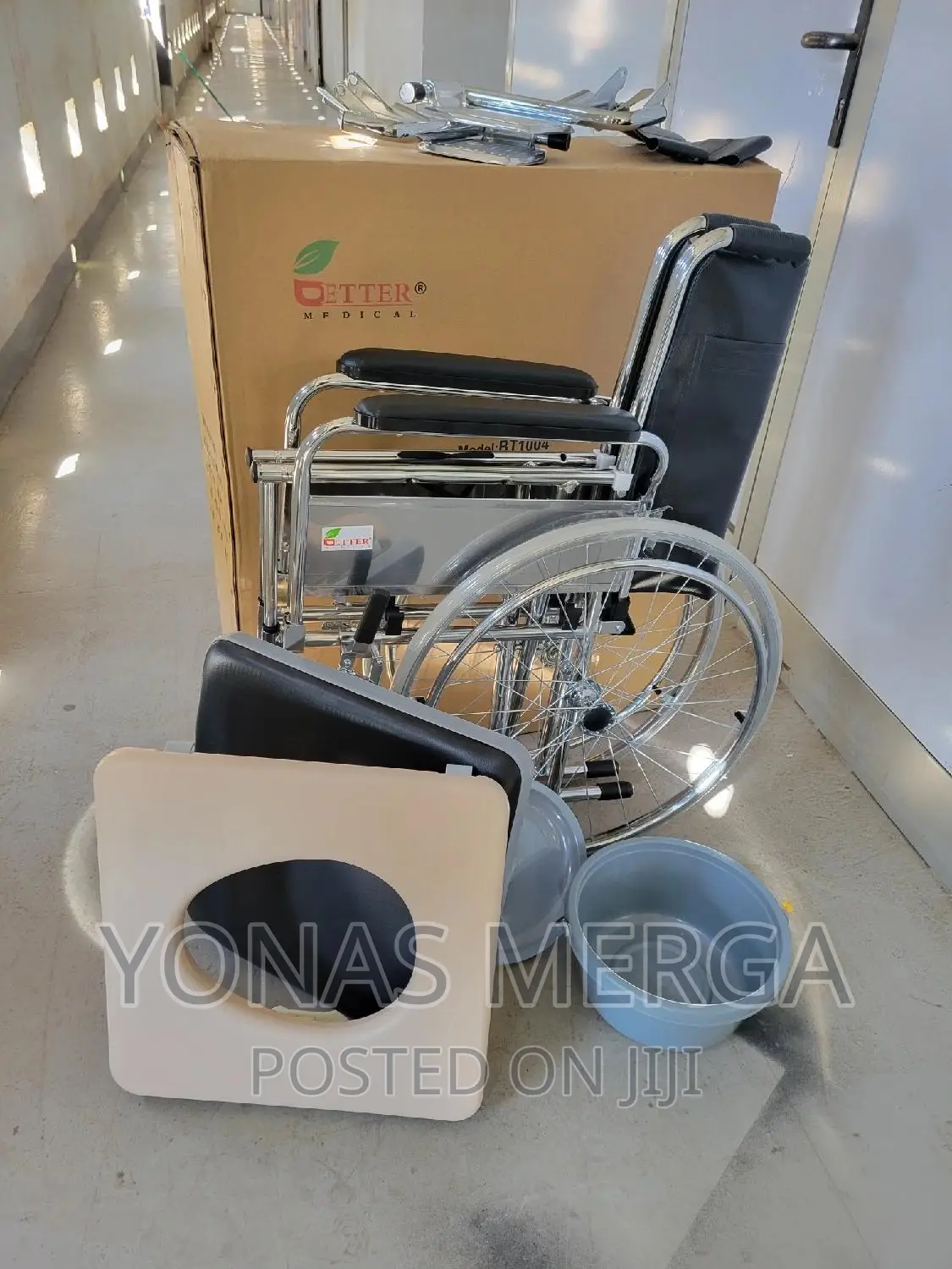Popo Wheelchair,For Hospital,Home,Weight Capacity:100-150kg