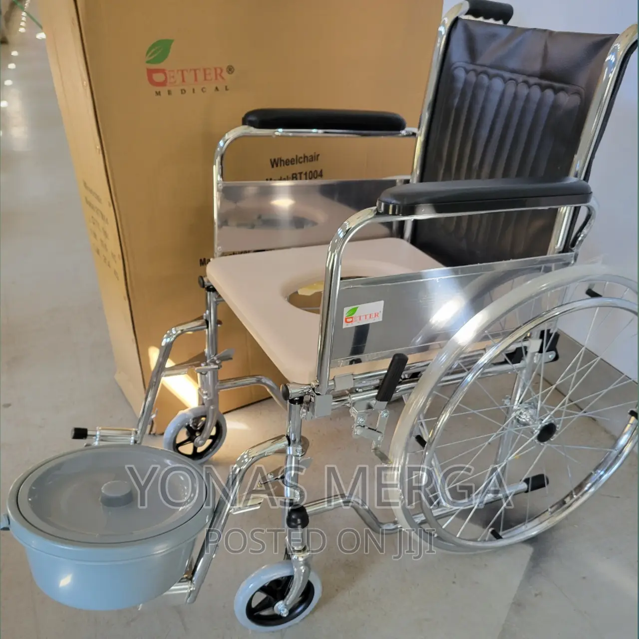 Popo Wheelchair,For Hospital,Home,Weight Capacity:100-150kg