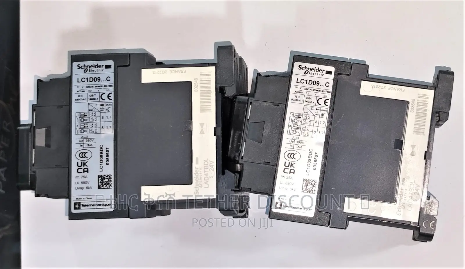 Magnetic Contactor ባለ3ፖል ማግኔቲክ ሀይል የፍጥነት የግፊት መቆጣጠሪያ LC1D09